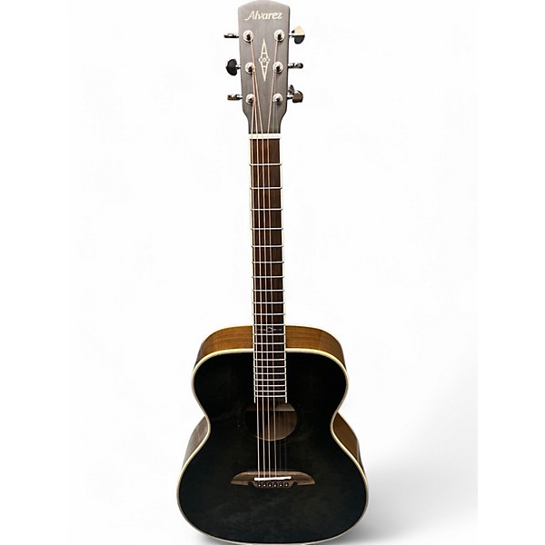Used Alvarez AFH700WEOB Trans Black Acoustic Electric Guitar