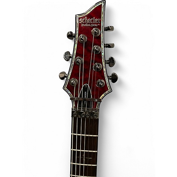 Used Schecter Guitar Research Hellraiser C7 Floyd Rose Red Solid Body Electric Guitar