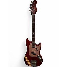 Vintage 1969 Fender Mustang Bass Red Electric Bass Guitar
