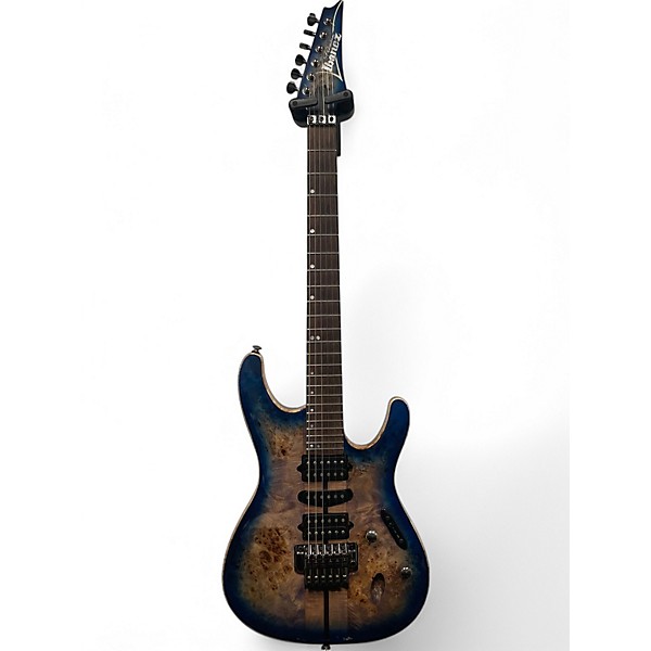 Used Ibanez S1070PBZ  Cerulean Blue Burst Solid Body Electric Guitar