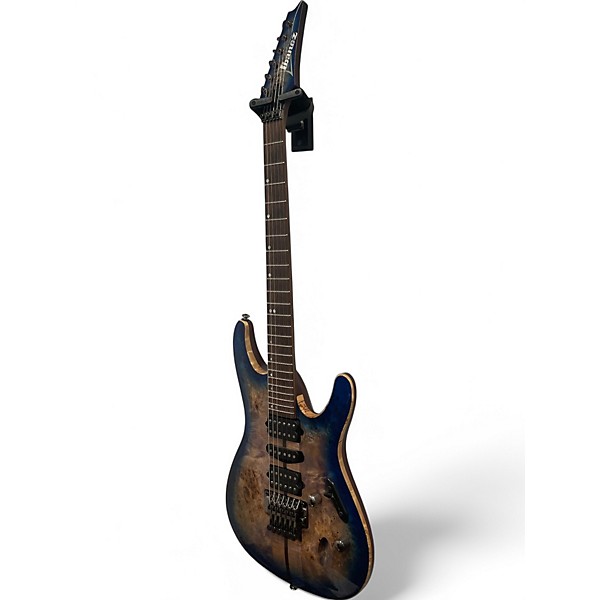 Used Ibanez S1070PBZ  Cerulean Blue Burst Solid Body Electric Guitar
