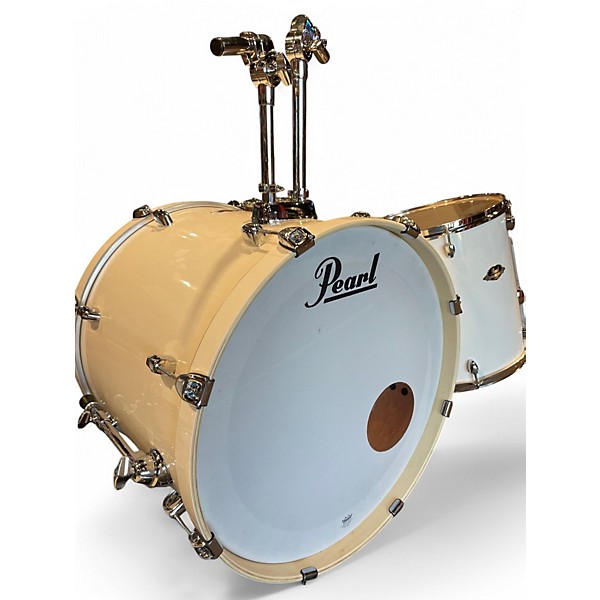 Used Pearl 5 Piece Export Alpine White Drum Kit