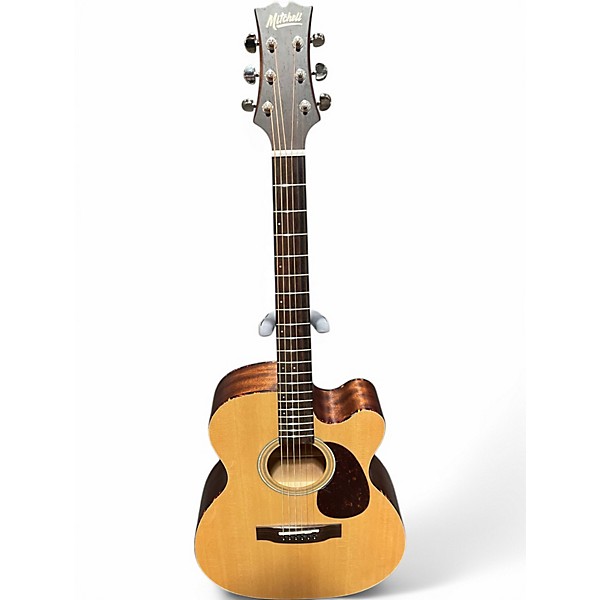 Used Mitchell T313CE Natural Acoustic Electric Guitar