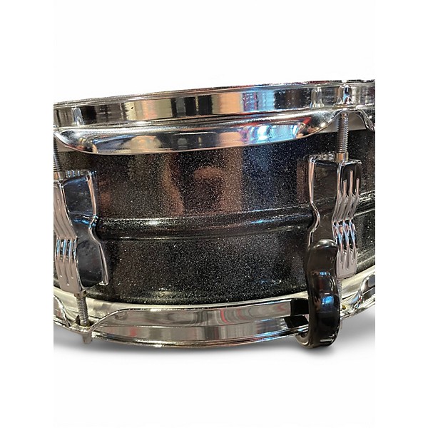 Used Ludwig 14X5 Blackrolite Black Sparkle Drum