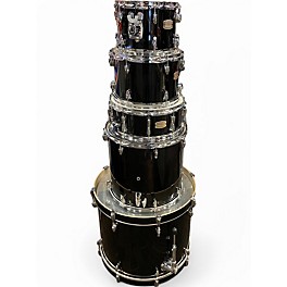Used Yamaha 5 Piece Stage Custom Black Drum Kit