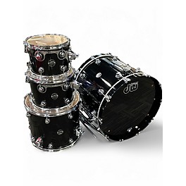 Used DW 4 Piece Performance Series Black Mirra Drum Kit