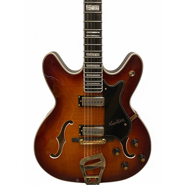 Used Hagstrom 67 VIKING 2 Vintage Sunburst Hollow Body Electric Guitar