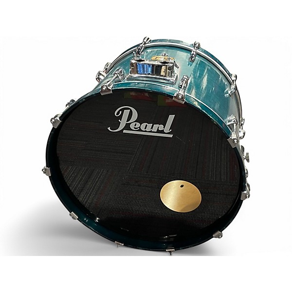 Used Pearl 4 Piece Prestige Session Select Teal Drum Kit