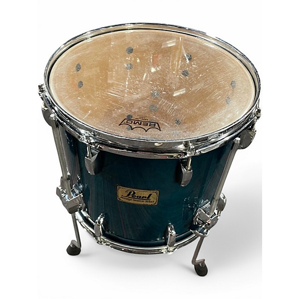 Used Pearl 4 Piece Prestige Session Select Teal Drum Kit