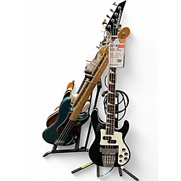 Used Jackson X Series Concert Bass IV Black and White Electric Bass Guitar
