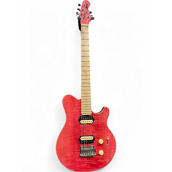 Used Sterling by Music Man AXIS AX3 FLAME MAPLE TOP STAIN PINK Solid Body Electric Guitar,Specials : American Fashion Style Bags On Sale