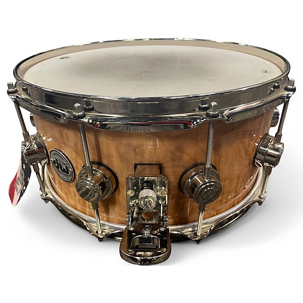 Used DW 6.5X14 Collector's Series Exotic Snare Natural LACQUER Drum
