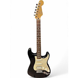 Used Fender Standard Stratocaster HSS Black Solid Body Electric Guitar