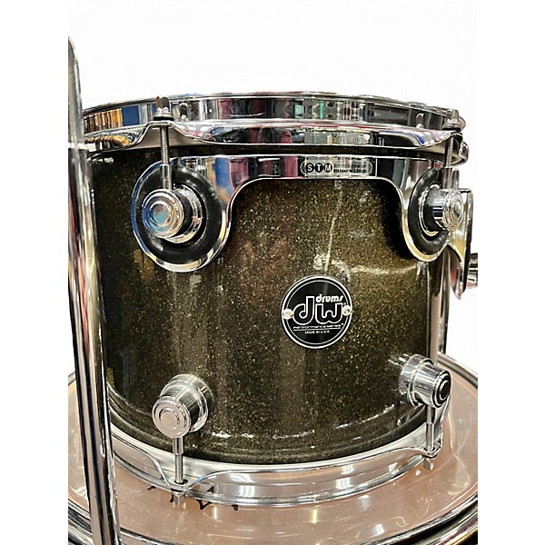 Used DW 3 Piece Performance Series Pewter Sparkle Drum Kit