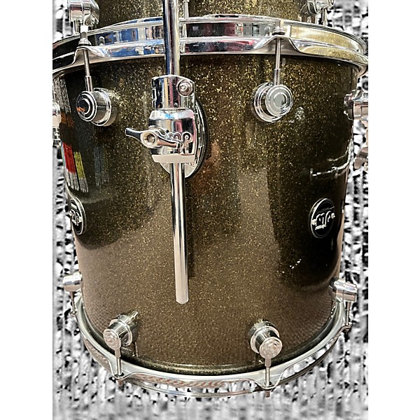 Used DW 3 Piece Performance Series Pewter Sparkle Drum Kit
