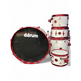 Used ddrum 5 Piece Reflex Arctic White Drum Kit