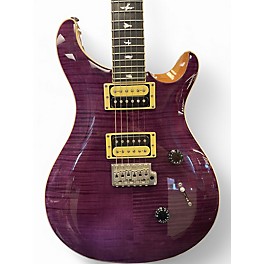 Used PRS SE Custom 24 violet quilt Solid Body Electric Guitar