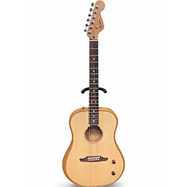 Used Fender highway dreadnaught Natural Acoustic Electric Guitar