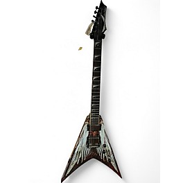 Used 2020s Dean Dave Mustaine V Angel Of Death Custom Graphic Solid Body Electric Guitar