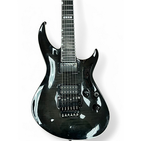 Used ESP E-II HORIZON III FR Trans Black Solid Body Electric Guitar