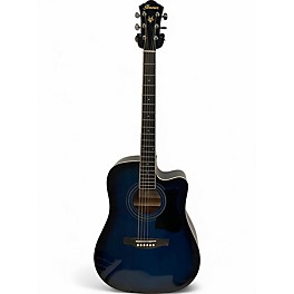 Used Ibanez V70CE Blue Acoustic Electric Guitar