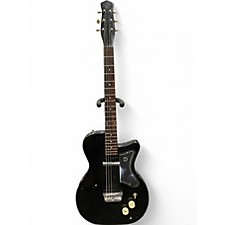 Vintage 1957 Danelectro U1 Black Solid Body Electric Guitar