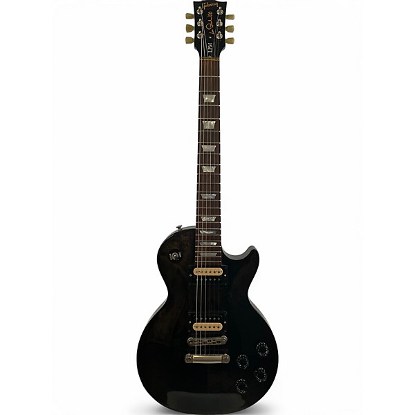 Used Gibson LPM 2015 TRANS EBONY Solid Body Electric Guitar