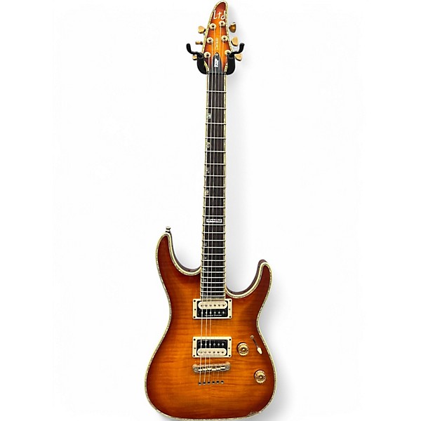 Used ESP ltd h1000 sunburst Solid Body Electric Guitar,Specials : American Fashion Style Bags On Sale