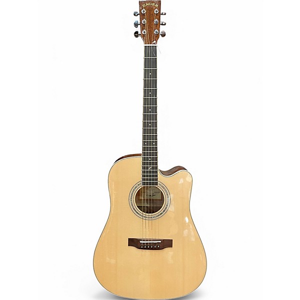 Used 2020s Zager ZAD-50CE Natural Acoustic Electric Guitar