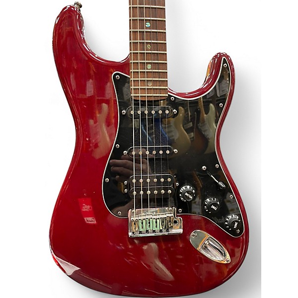 Used 2009 Fender American Select Stratocaster Trans Crimson Red Solid Body Electric Guitar