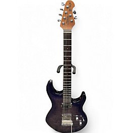 Used Sterling by Music Man Luke Flame Blueberry Burst Solid Body Electric Guitar