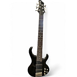 Used 2010s Ibanez BTB406 6 String Trans Black Electric Bass Guitar