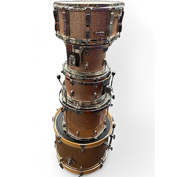 Used Ludwig 5 Piece Classic Maple Champagne Sparkle Drum Kit