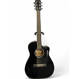 Used Fender CC60SCE Black Acoustic Electric Guitar