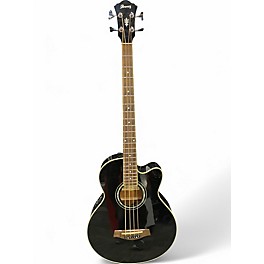 Used Ibanez AEB10E Black Acoustic Bass Guitar