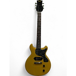 Used Burny RocknRoll Vintage Yellow Solid Body Electric Guitar