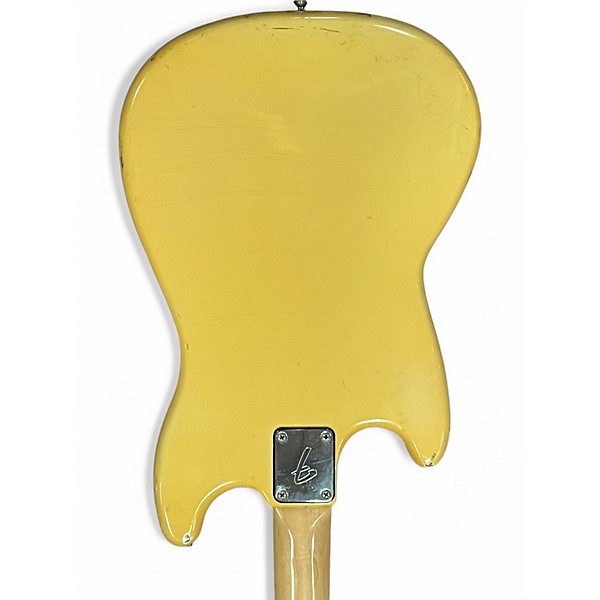 Vintage 1980 Fender MUSICMASTER BASS Yellow Electric Bass Guitar