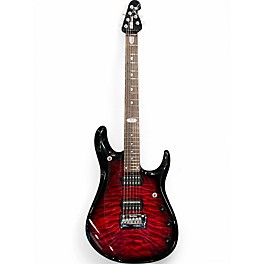 Used Ernie Ball Music Man JP6 John Petrucci Signature Crimson Red Burst Solid Body Electric Guitar