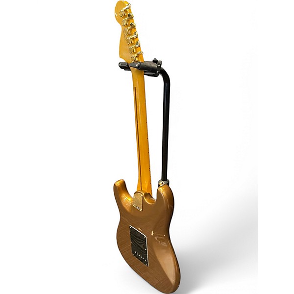 Used Fender Limited Edition Bruno Mars Stratocaster Gold Solid Body Electric Guitar