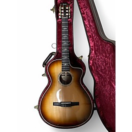 Used Taylor Custom 412CE-NR 2 Tone Sunburst Classical Acoustic Electric Guitar