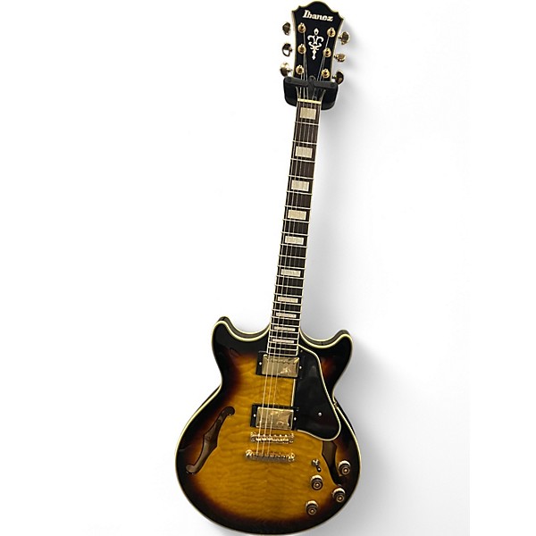 Used Ibanez AM93 Artcore ANTIQUE YELLOW SUNBURST Hollow Body Electric Guitar