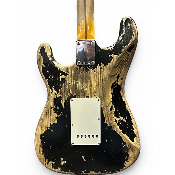 Used 2022 Fender 1957 Relic Stratocaster Esquire Black Solid Body Electric Guitar