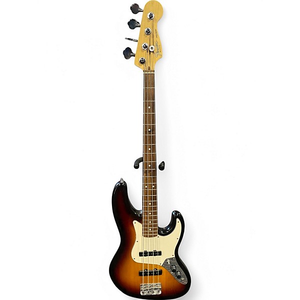 Used 1989 Fender american standard long horn jazz bass Brown Sunburst Electric Bass Guitar