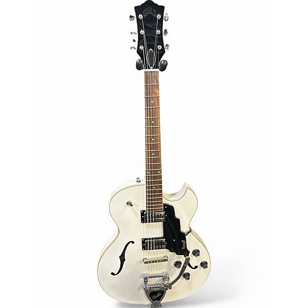 Used 2022 Guild Starfire I SC With Guild Vibrato Tailpiece White Hollow Body Electric Guitar,New Products : American Fashion Style Bags On Sale