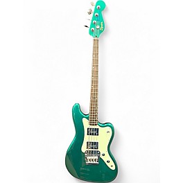 Used Squier Paranormal Rascal Bass HH Sherwood Green Electric Bass Guitar