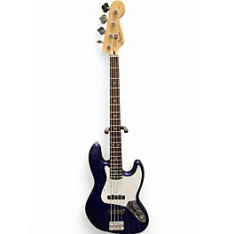 Used Squier Affinity Jazz Bass Metallic Blue Electric Bass Guitar