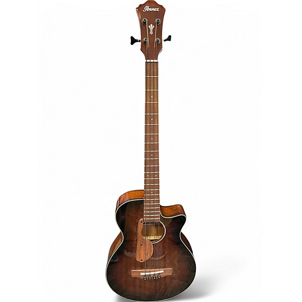 Used Ibanez AEGB24E 2 Color Sunburst Acoustic Bass Guitar
