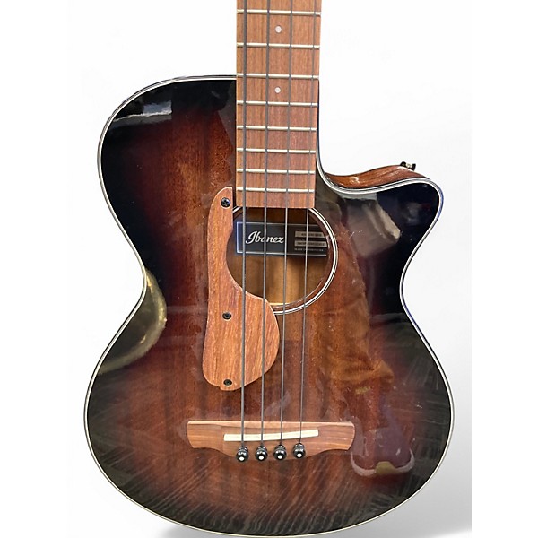 Used Ibanez AEGB24E 2 Color Sunburst Acoustic Bass Guitar