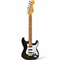 Used Fender STRATOCASTER Black and White Solid Body Electric Guitar thumbnail
