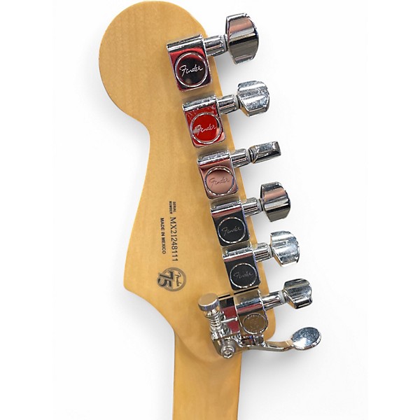 Used Fender STRATOCASTER Black and White Solid Body Electric Guitar